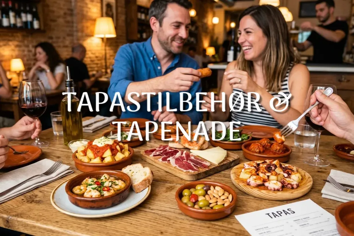 Tapastilbehør og tapenade