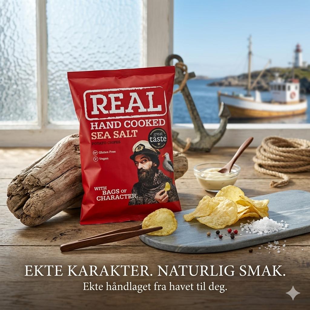 Real Crisps Sea Salt 150g