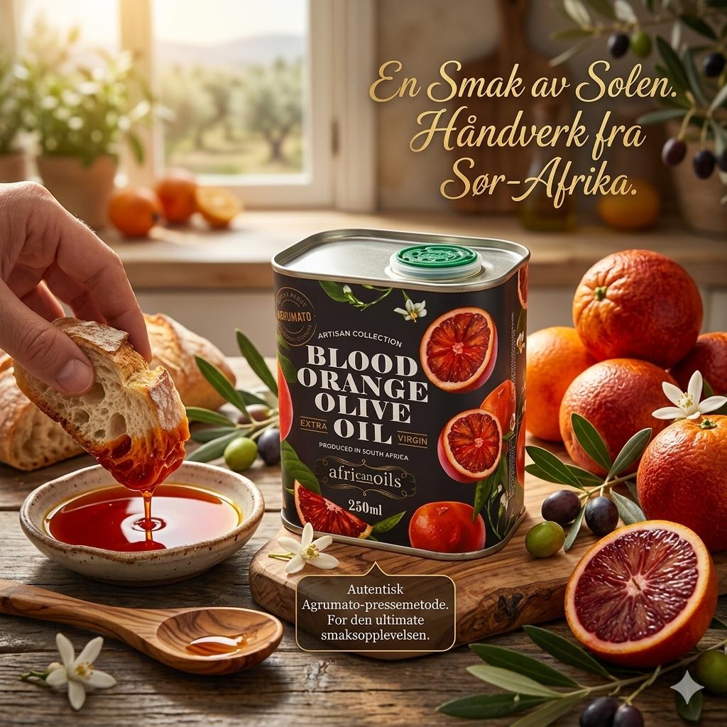 Extra Virgin olivenolje med blodappelsin 250 ml