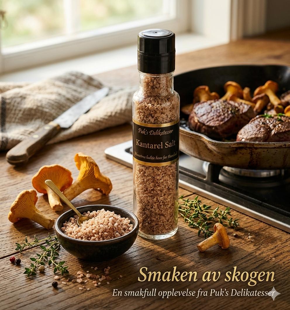 Kantarellsalt, kvern, 240g