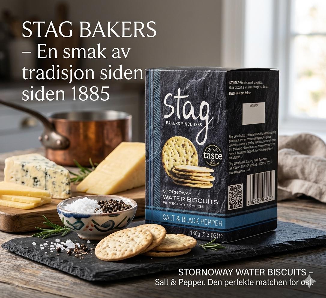 Kjeks med salt og pepper 150 g